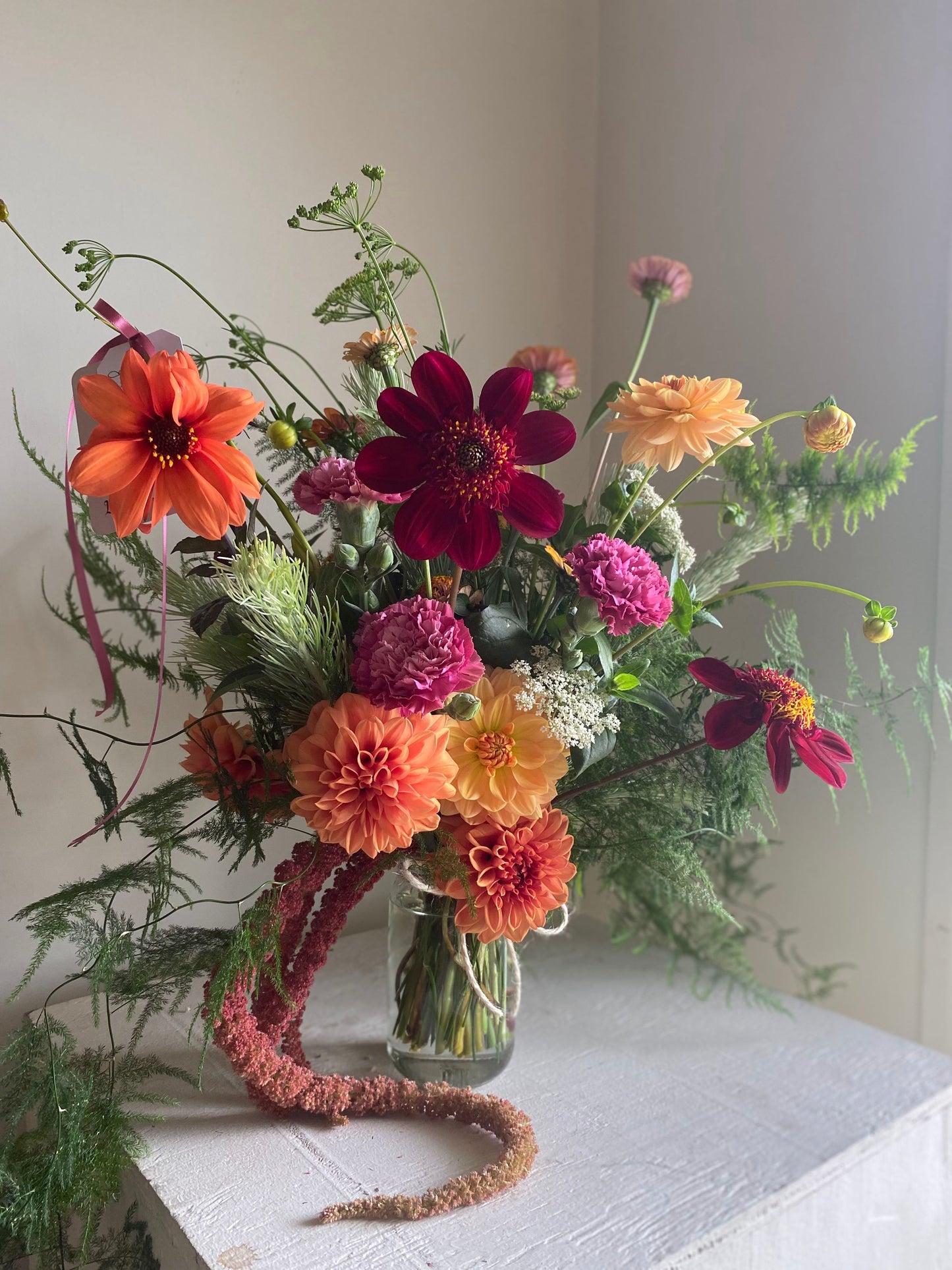 Lupin Botanical Posy Jar